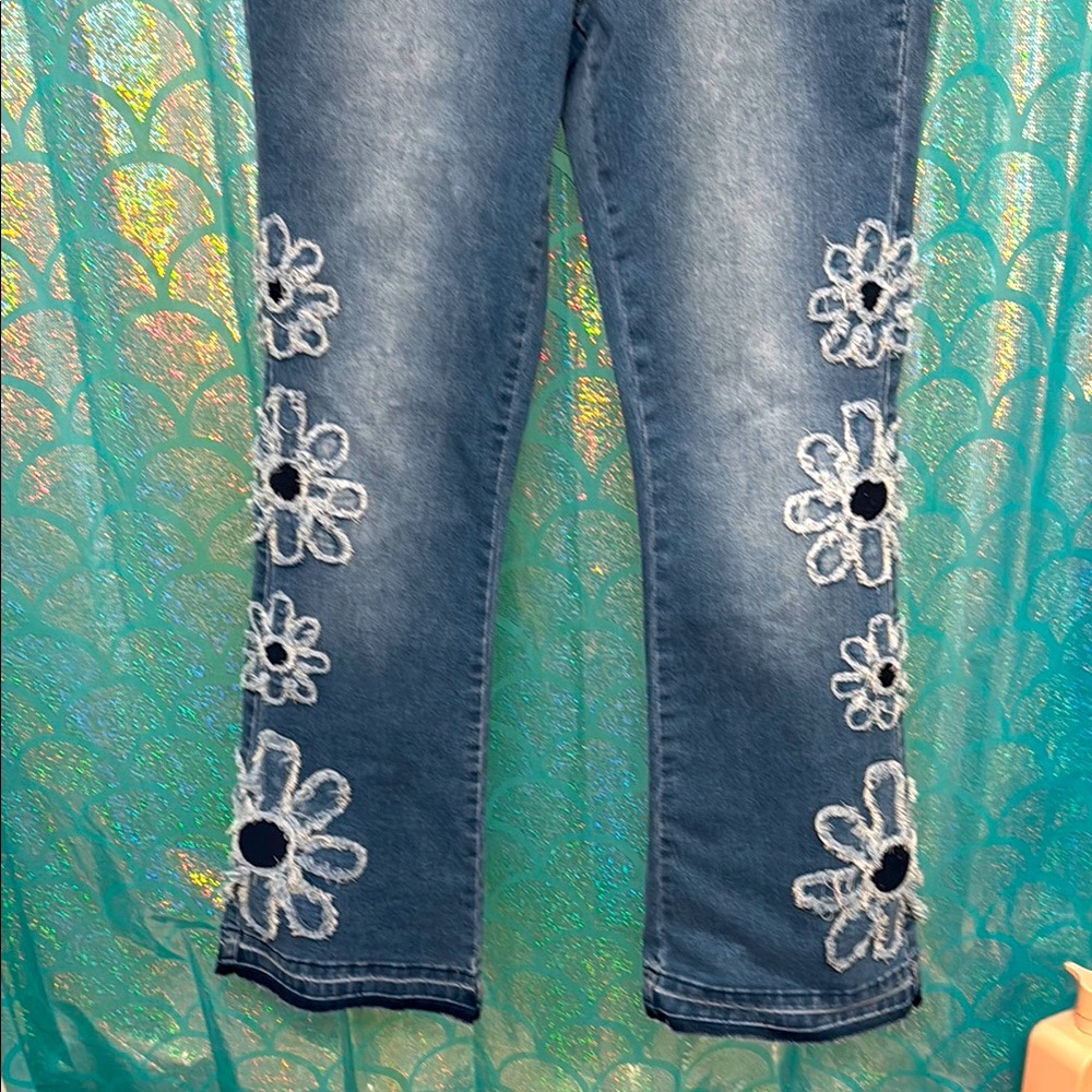 Floral Embroidered Women's Jeans